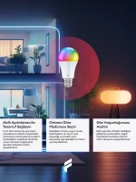 Akıllı RGB Led Wi-Fİ Ampul 9W - Görsel 4