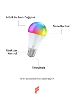 Akıllı RGB Led Wi-Fİ Ampul 9W - Görsel 2